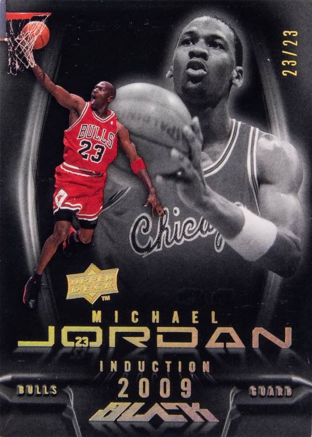 2008 Upper Deck Black MJ Induction Michael Jordan #MJ-HOF Basketball Card