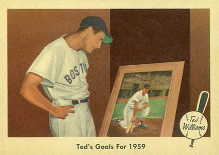 1959 Fleer Ted Williams Ted's Goals For 1959 #80 Baseball Card