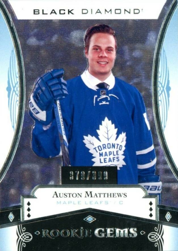 2016 Upper Deck Black Diamond Rookie Gems Auston Matthews #RGAM Hockey Card