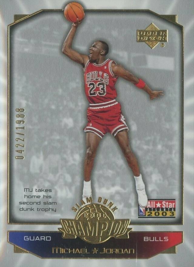 2003 Upper Deck All-Star Game Promos Michael Jordan #MJ2 Basketball Card