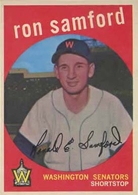 1959 Topps Ron Samford #242 Baseball Card