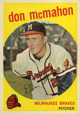 1959 Topps Don McMahon #3 Baseball Card