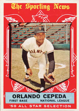 1959 Topps Orlando Cepeda #553 Baseball Card