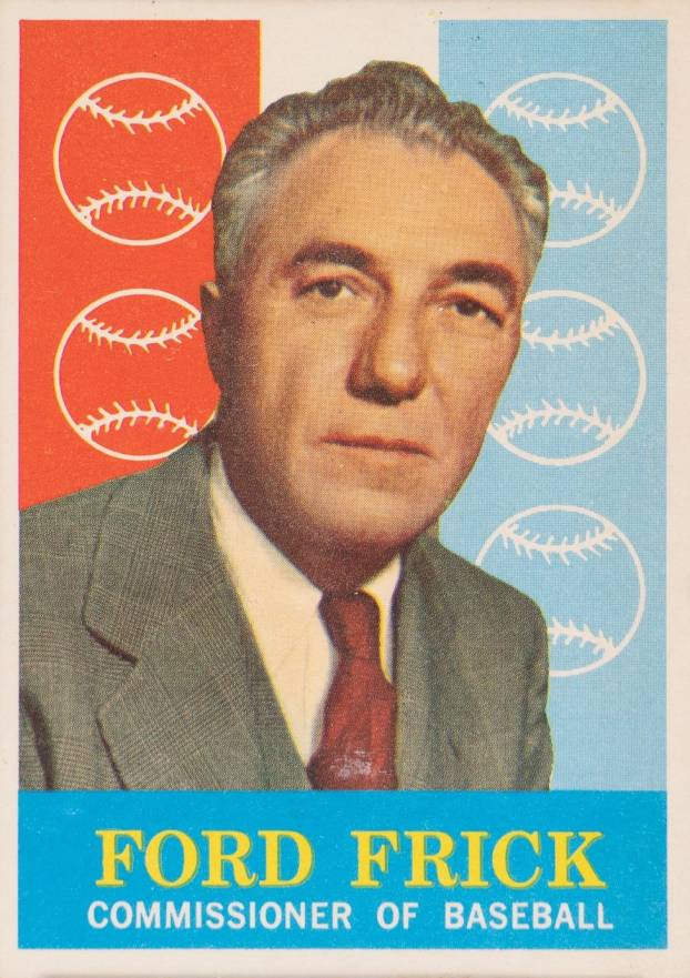 1959 Topps Ford Frick #1 Baseball Card