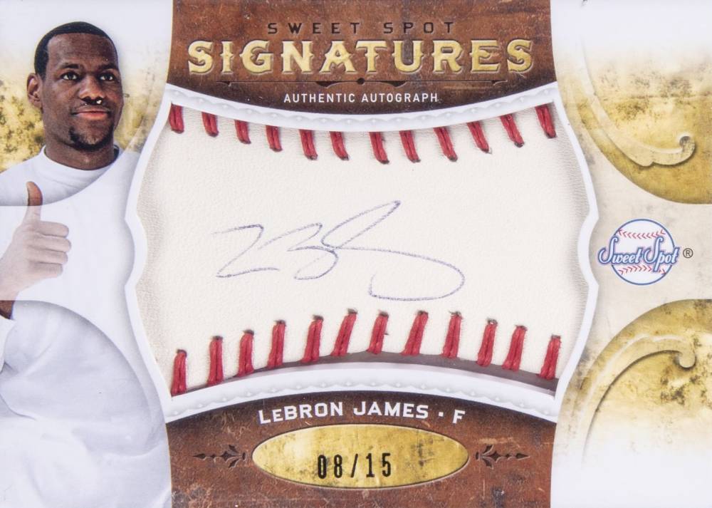 2009 Sweet Spots Signatures  LeBron James #S-LJ Basketball Card