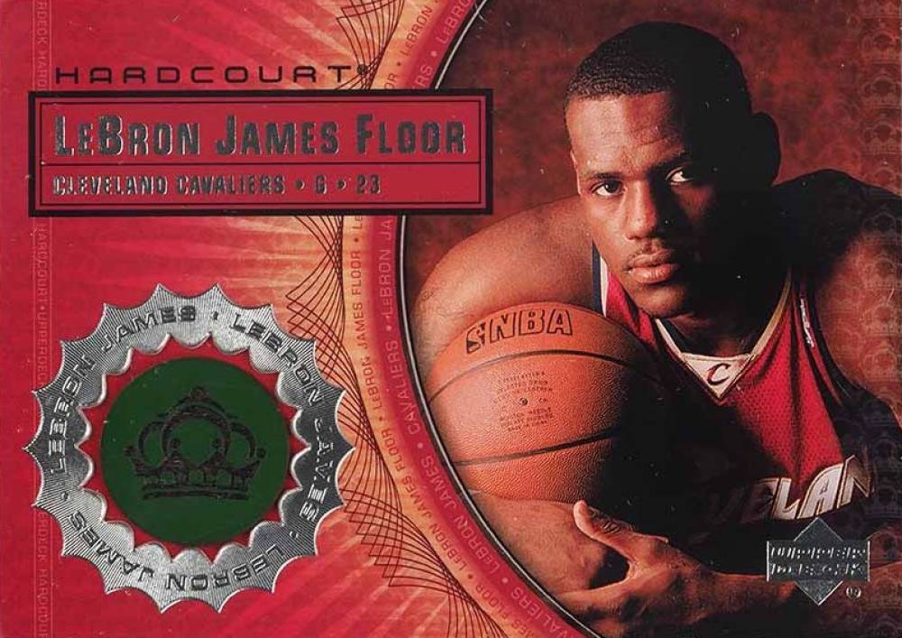 2003 Upper Deck Hardcourt Lebron James Floor LeBron James #LB12 Basketball Card