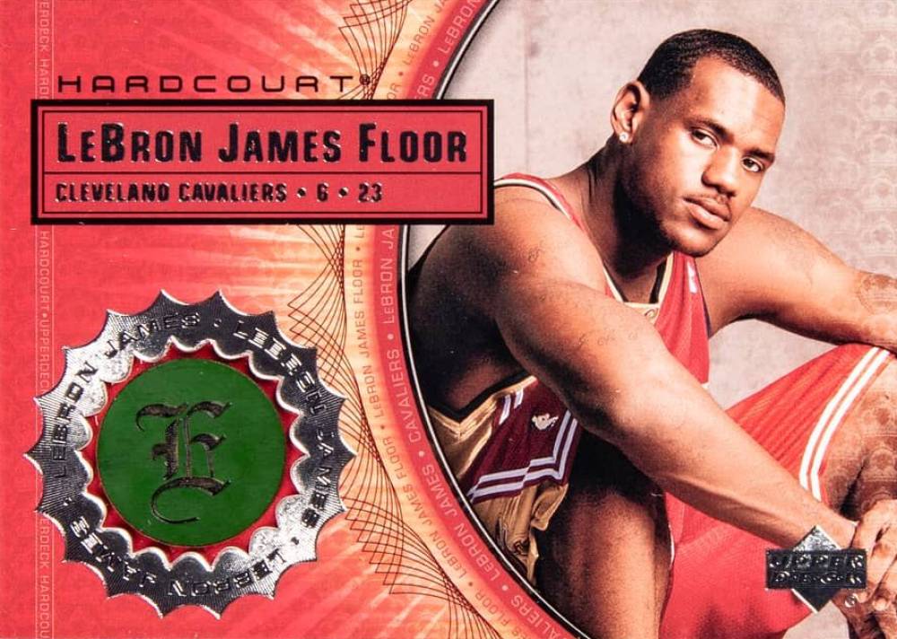 2003 Upper Deck Hardcourt Lebron James Floor LeBron James #LB10 Basketball Card