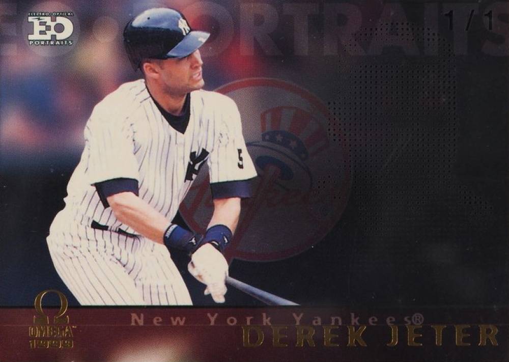 1999 Pacific Omega EO Portraits Derek Jeter #12 Baseball Card