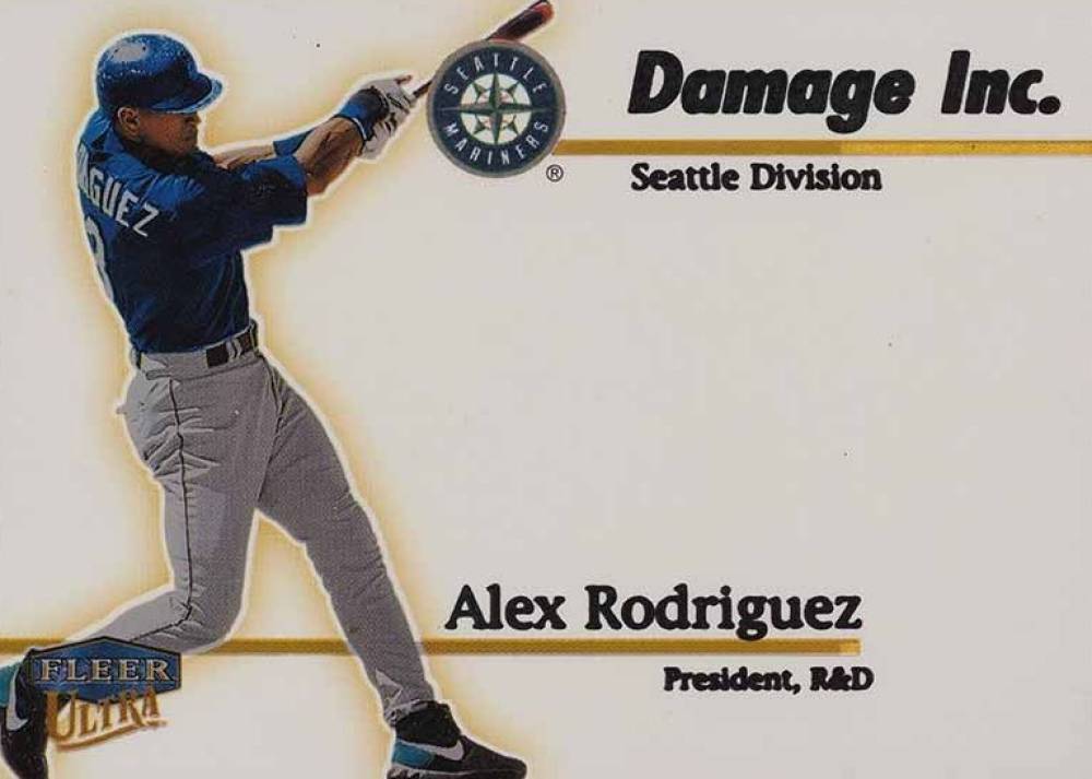 1999 Ultra Damage Inc. Alex Rodriguez #1 Baseball Card