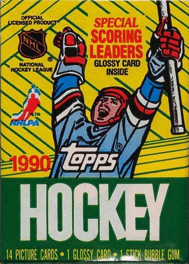 1990 Topps Wax Pack #WP Hockey Card