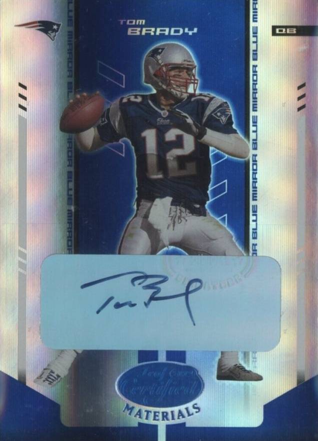 2004 Leaf Certified Materials Tom Brady #71 Football Card