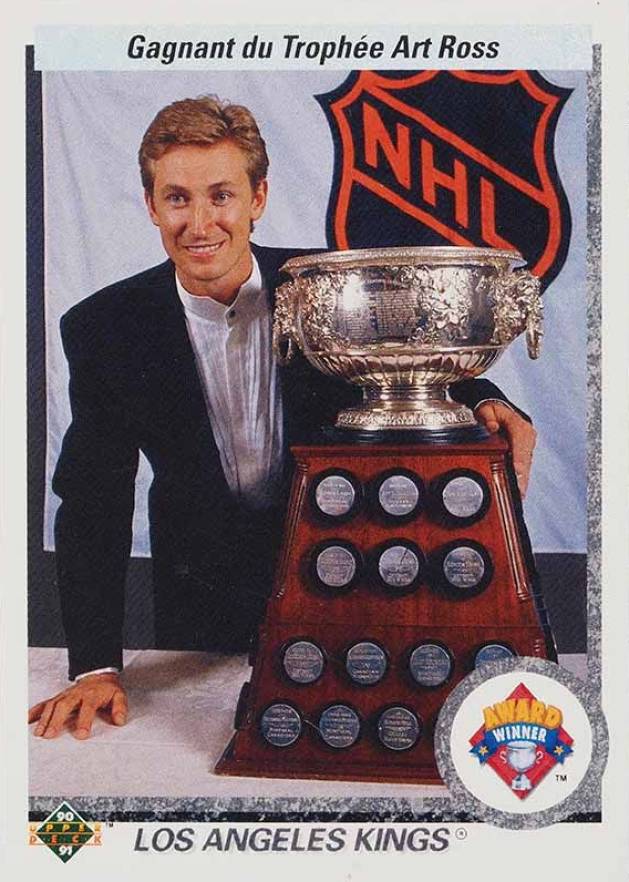 1990 Upper Deck French Art Ross Trophy #205 Hockey Card