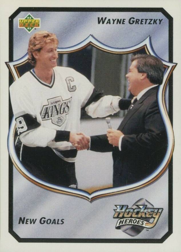 1992 Upper Deck Wayne Gretzky Heroes New Goals #17 Hockey Card