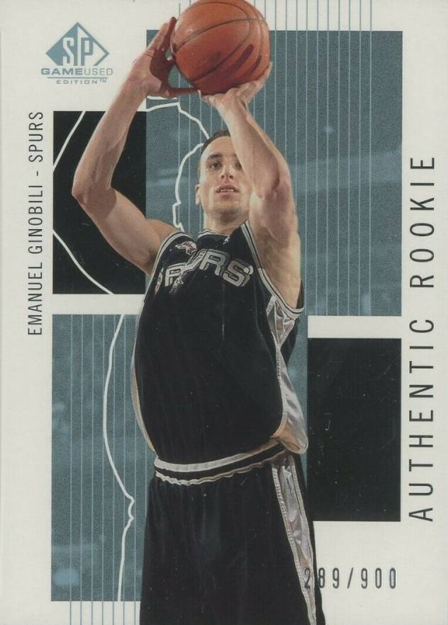 2002 SP Game Used Manu Ginobili #142 Basketball Card