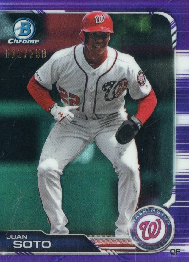 2019 Bowman Chrome Juan Soto #44 Baseball Card