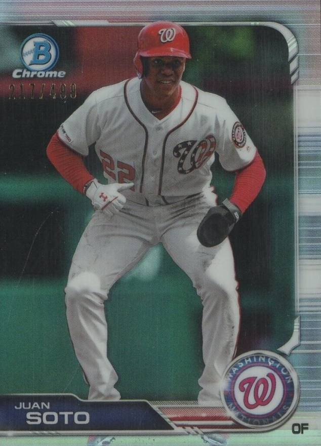 2019 Bowman Chrome Juan Soto #44 Baseball Card