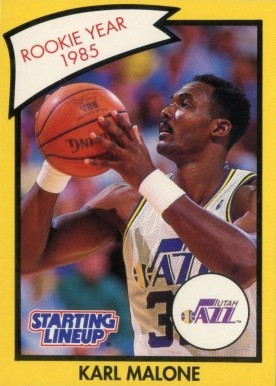 1990 Kenner Starting Lineup Karl Malone # Basketball Card