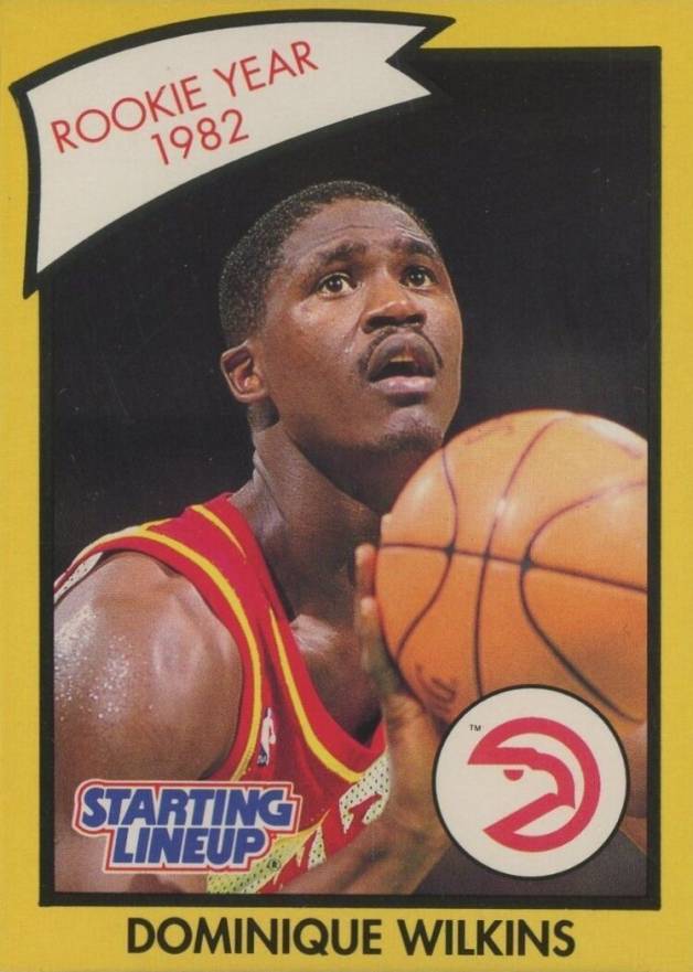 1990 Kenner Starting Lineup Dominique Wilkins # Basketball Card