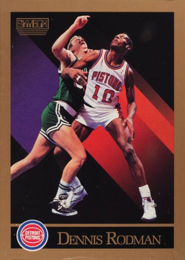 1990 Skybox Dennis Rodman #91 Basketball Card