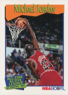1991 Hoops Michael Jordan #536 Basketball Card