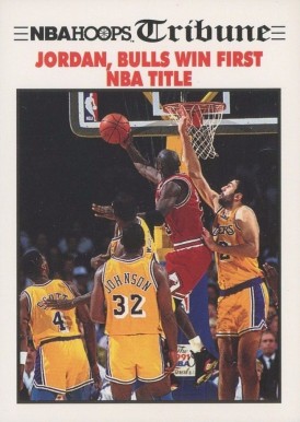 1991 Hoops Magic Johnson/Michael Jordan #542 Basketball Card