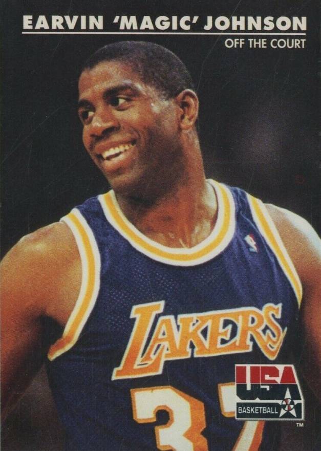 1992 Skybox USA Magic Johnson/Off The Court #32 Basketball Card