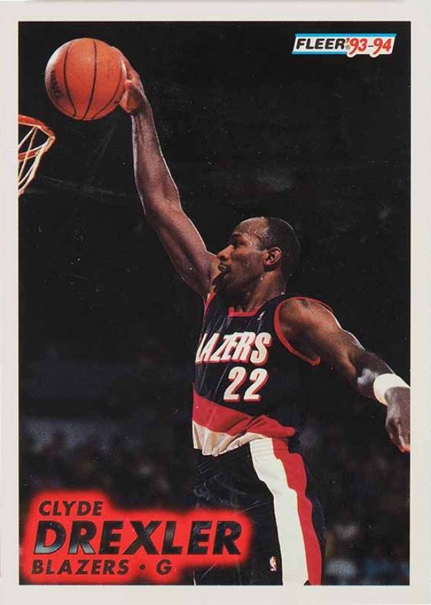 1993 Fleer Clyde Drexler #173 Basketball Card