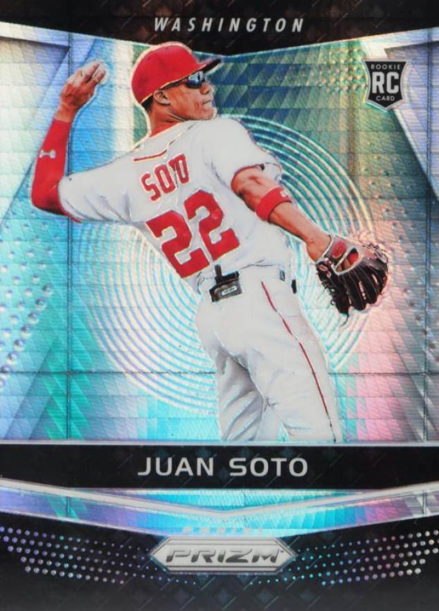 2018 Panini Chronicles Prizm Juan Soto #14 Baseball Card