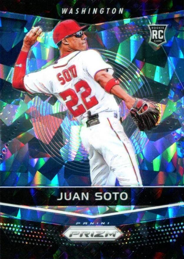 2018 Panini Chronicles Prizm Juan Soto #14 Baseball Card