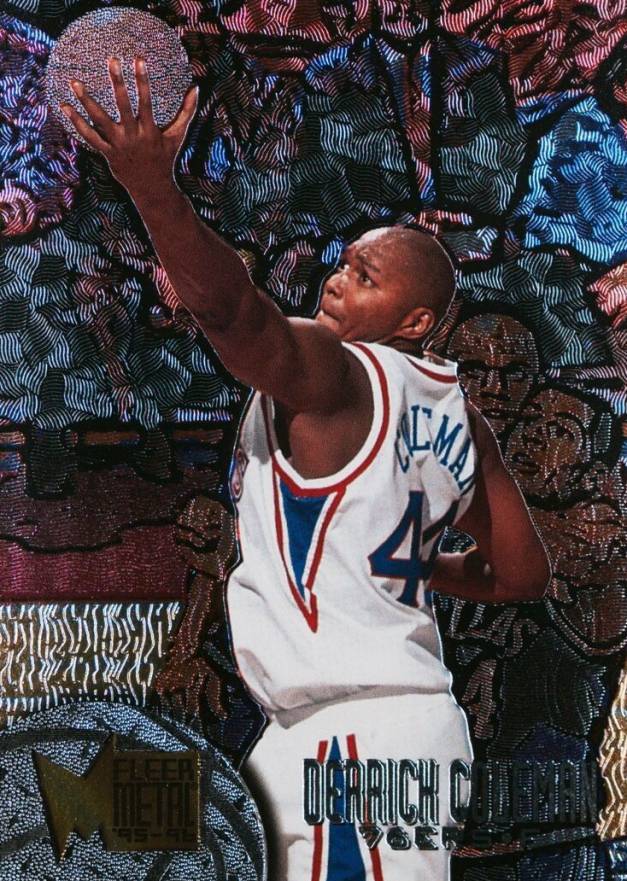 1995 Metal Derrick Coleman #176 Basketball Card