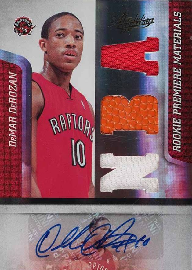 2009 Panini Absolute Memorabilia DeMar DeRozan #176 Basketball Card