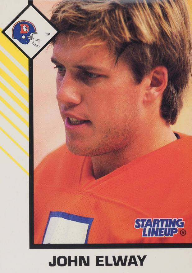 1993 Kenner Starting Lineup John Elway # Football Card