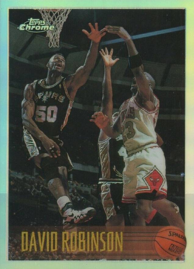 1996 Topps Chrome David Robinson #80 Basketball Card