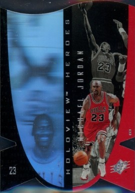 1997 SPx Holoview Heroes Michael Jordan #H1 Basketball Card