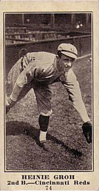 1916 Sporting News Heinie Groh #74 Baseball Card