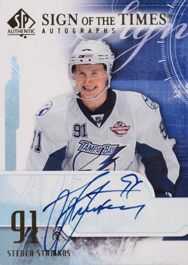 2008 SP Authentic Sign of the Times Steven Stamkos #ST-SS Hockey Card