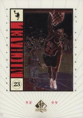 1998 SP Authentic Michael Michael Jordan #M3 Basketball Card