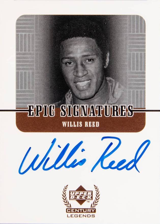 1999 Upper Deck Century Legends Epic Signatures Willis Reed #WR Basketball Card