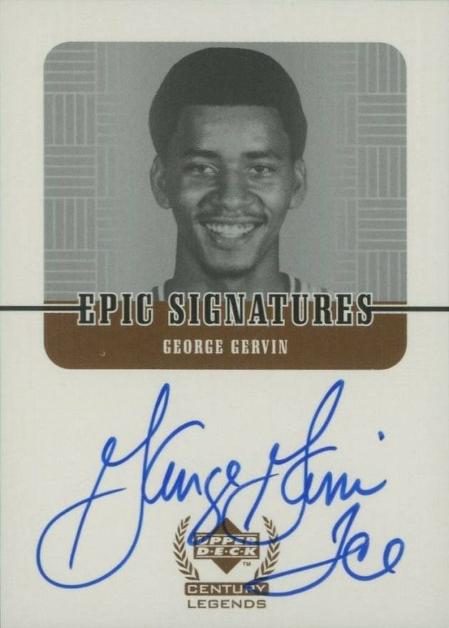 1999 Upper Deck Century Legends Epic Signatures George Gervin #GG Basketball Card