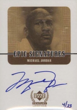 1999 Upper Deck Century Legends Epic Signatures Michael Jordan #MJ Basketball Card