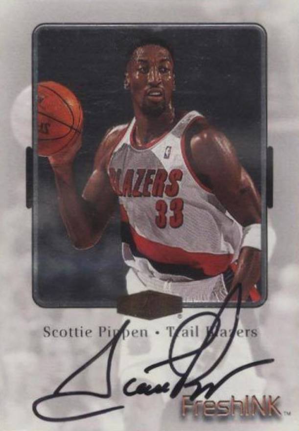 1999 Flair Showcase Fresh Ink Scottie Pippen # Basketball Card