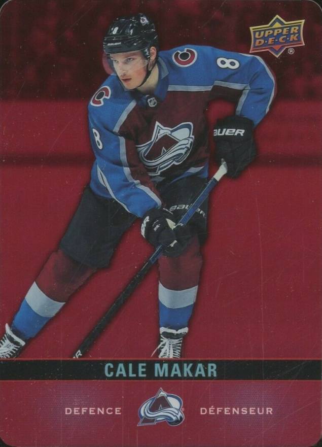 2019 Upper Deck Tim Hortons Red Die-Cut Cale Makar #DC19 Hockey Card