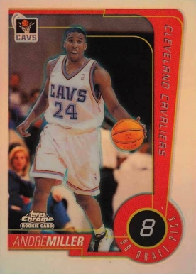 1999 Topps Chrome Andre Miller #233 Basketball Card