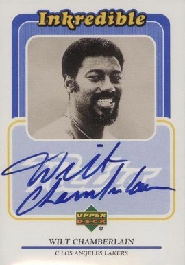 1999 Upper Deck Retro Inkredible Wilt Chamberlain #WC Basketball Card