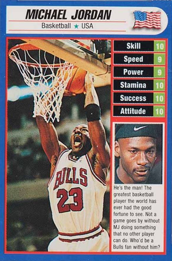1997 Sported! Magazine-Hand Cut Michael Jordan # Basketball Card