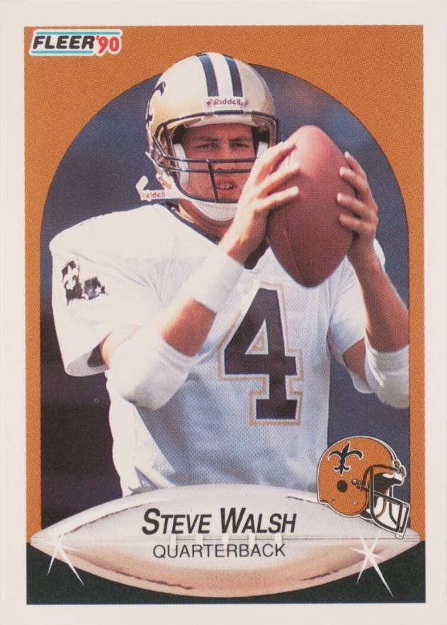 1990 Fleer Update Steve Walsh #U-63 Football Card