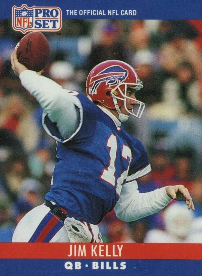 1990 Pro Set Jim Kelly #40 Football Card