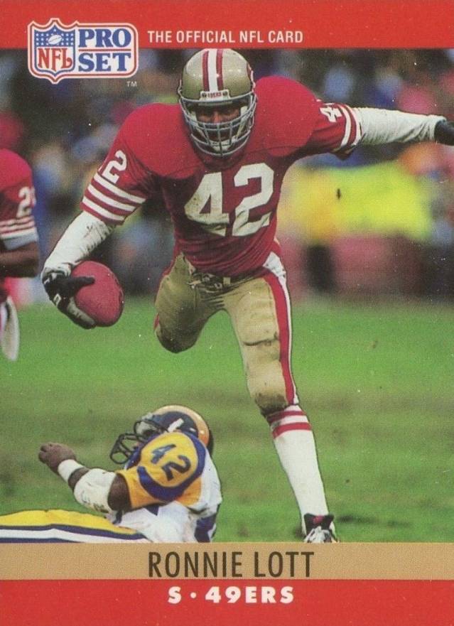 1990 Pro Set Ronnie Lott #291 Football Card