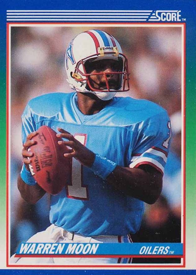 1990 Score Warren Moon #105 Football Card