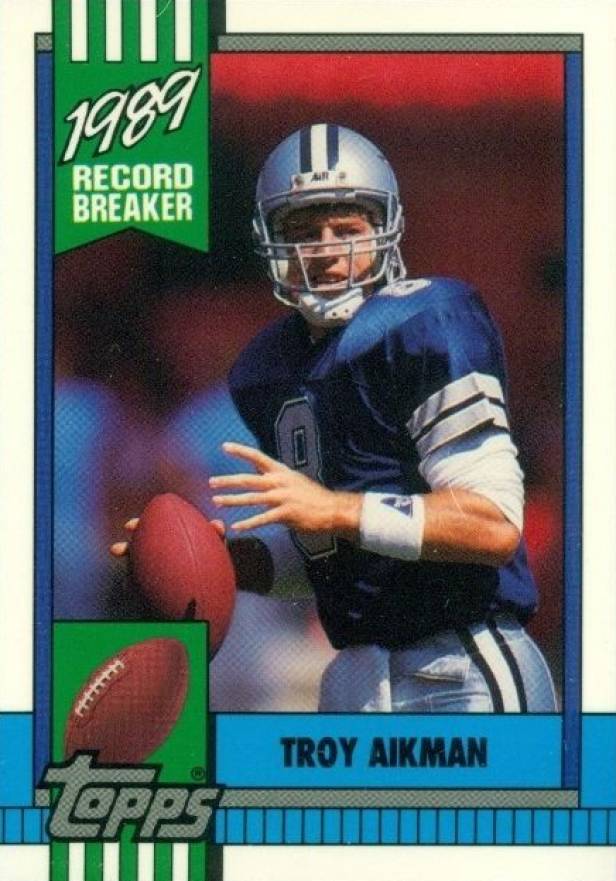 1990 Topps Tiffany Troy Aikman #3 Football Card